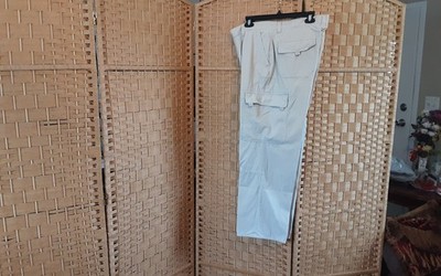 Preowned men Tendance's Pants original Cargo beige 6 pockets sz 34X32 China