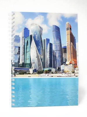 ADINA Premium Collegeblock Kollegblock ''Skyline'' A4 dotted (gepunktet) 80 Blatt