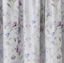 Dorma wildflower blackout pencil pleat curtains (mauve) L183cm W168cm