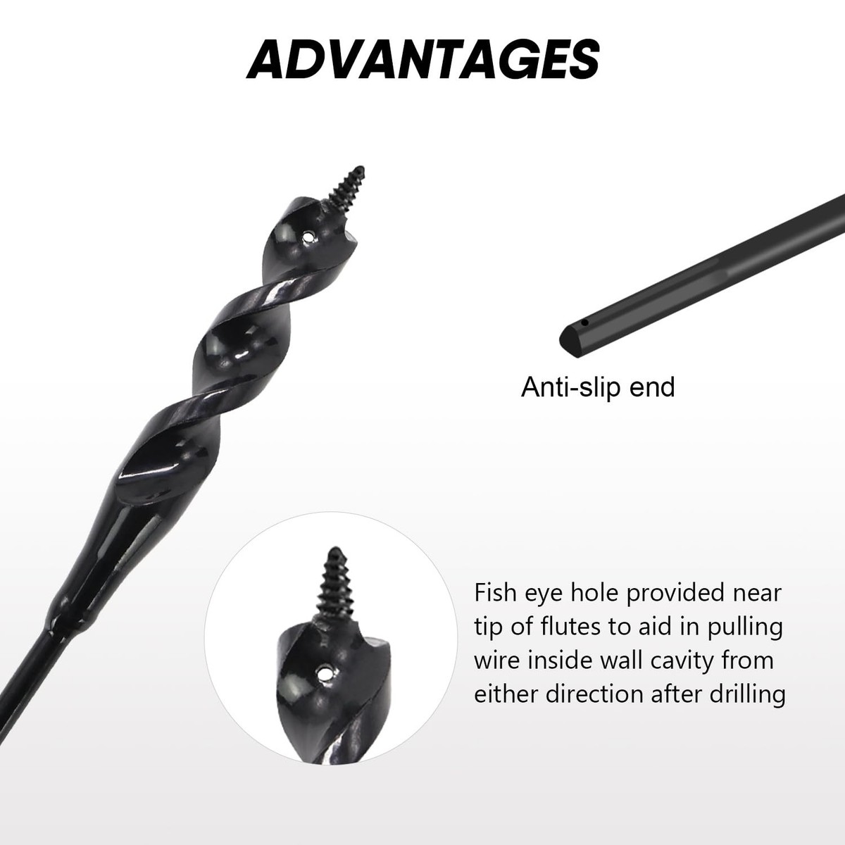 Little Fish Bit Flex Bit HANSHAN Flexible Drill Bit 54-Inch - Fish Bit For Pulling ...