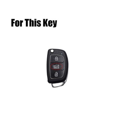 RUABIBAN Hyundai Key Fob Cover – Leather & Alloy Case With Keychain For Elantra, Ioniq, Sonata, Tucson | 4-Button Protection - View #7