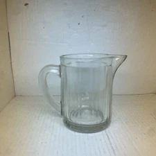 BLOOMFIELD IND. INC. Ribbed Glass Pitcher U.S.A. McK. 1951 Vintage, As Is