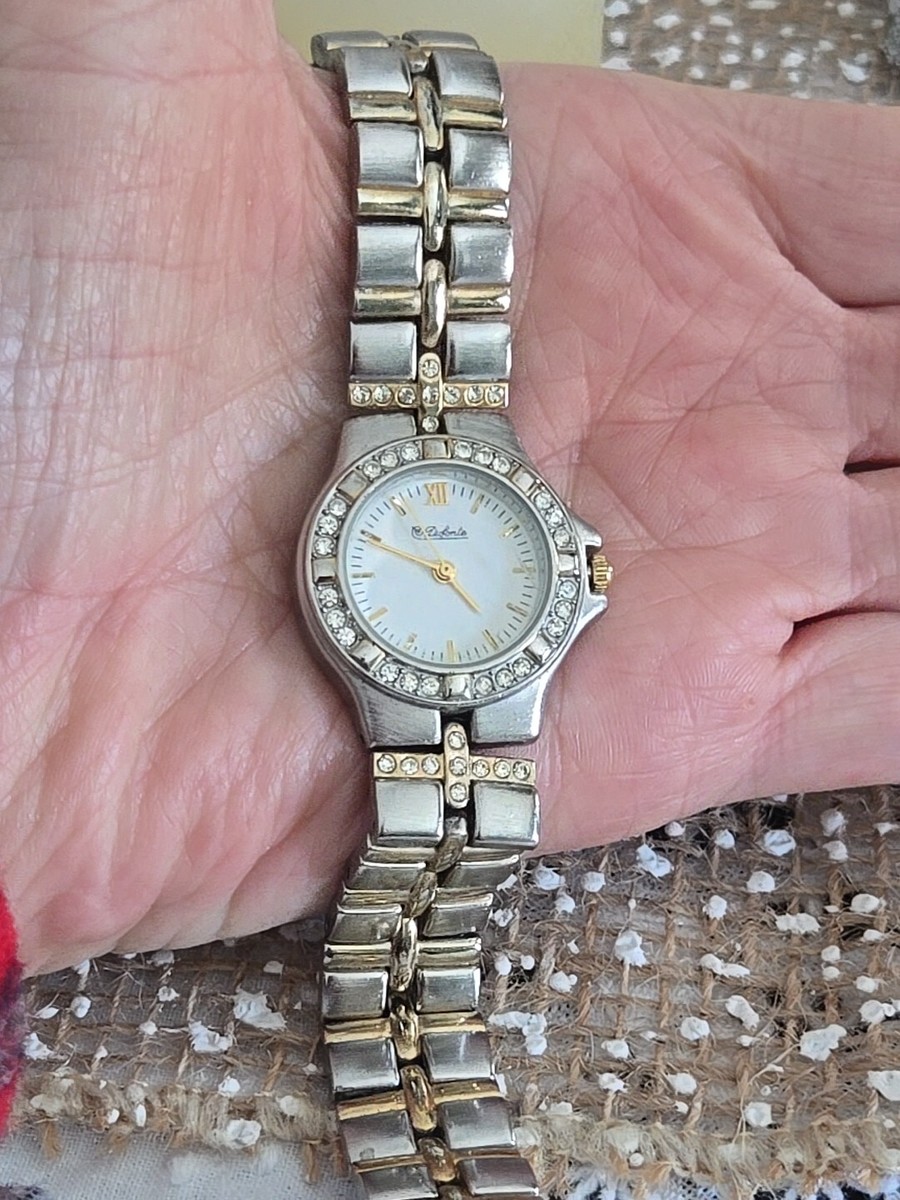 Vintage Dufonte Lucien Piccard Ladies Two Tone Watch  display picture 3