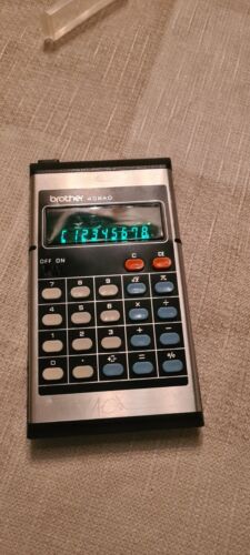 Calculatrice vintage Brother 408AD - Photo 1/6