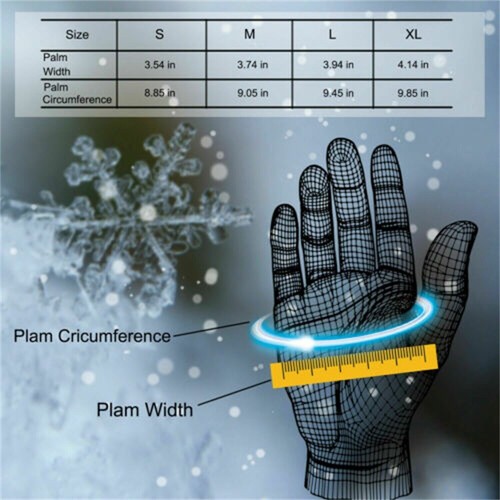 Thermo winddicht wasserdicht Winterhandschuhe Touchscreen warme Handschuhe Männer Frauen - Bild 3 von 20