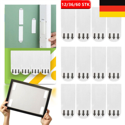 12-60 Stück Command Selbstklebend Bild Wandbehang Streifen Abnehmbare Hält Stark