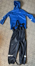 Norheim Youth Sz 116 Blue Waterproof Jacket & Bib/Pants