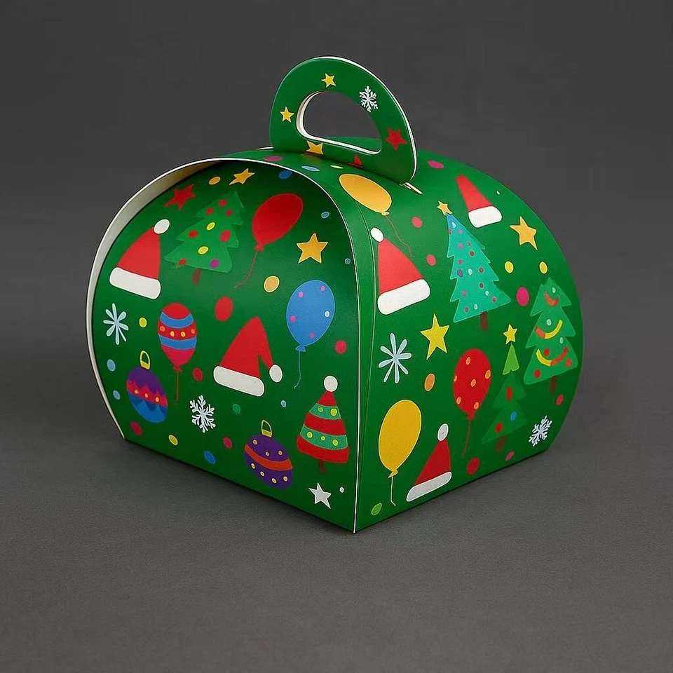 Cajas de regalo de papel con logotipo personalizado de 40 piezas 300 gsm - Favor de fiesta, pastel, embalaje de dulces Foto 3 de 4