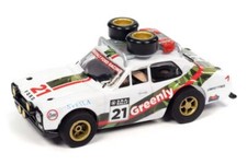 AUTO WORLD '75 Ford Escort Rally Car  Greenly   21 Xtraction HO Slot Car - MOC