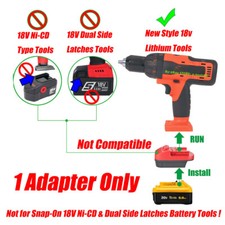 Adapter For DeWalt 20v XR Battery To for Snap-On 18v CTB8187 Battery Tools