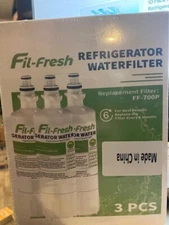 Lot of 3 New Fil-Fresh Refrigerator Water Filters Fit: LT700P / ADQ36006101