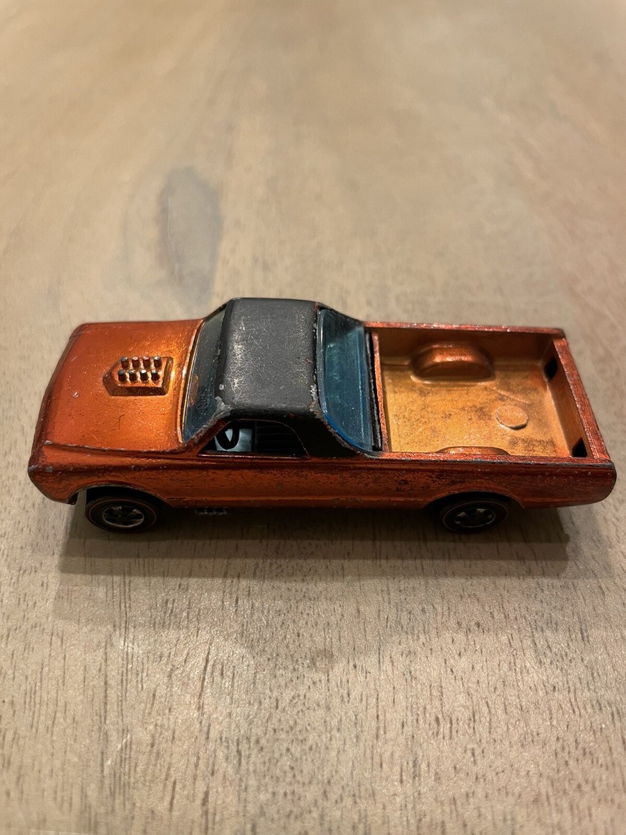 Hot Wheels Redline Orange/Black Custom Fleetside (1967) | eBay