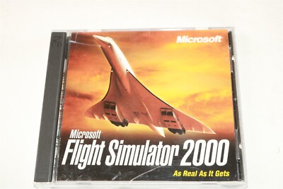 MICROSOFT - Flight Simulator 2000 - 2 DISC SET - PC CD-ROM