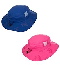 Sun Protection Zone Kids UPF 50 Safari Sun Hat, UV Sun Protective, Pink n Blue