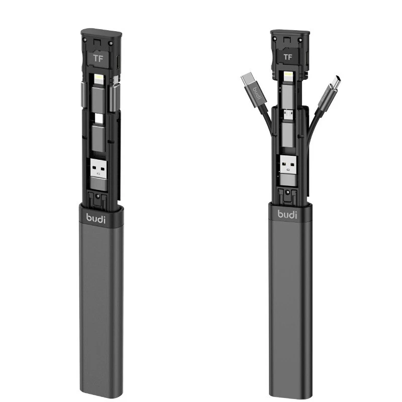 1PC Multi Functional Cable Stick Smart Adapter Card Storage Data USB TF Reader - Image 2 of 4