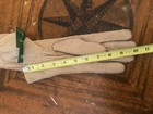 Ladies Tan M suede leather lined gloves NWT — photo 5