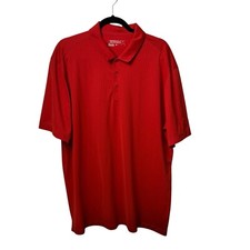 Nike Golf Shirt Dri-Fit Red Performance Short Sleeve Classic Golf Polo Size XL