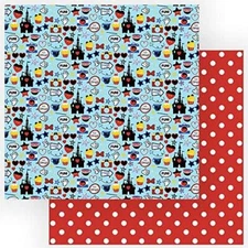 Mouse House - Another Day at The Park 12x12 Scrapbook Paper - 5 Sheets