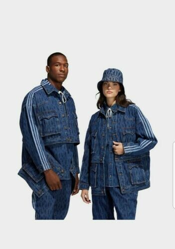 Adidas Ivy Park Rodeo Monogram Denim Track Jacket All Gender Size