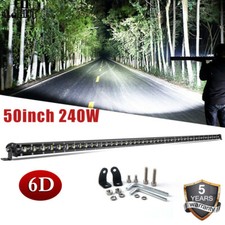 6d Slim Led Light Bar 8 14 20 26 32 38 44 50 Combo For Suv 4x4 Off Road