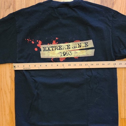 ECW Give Blood T-Shirt M Medium Extreme Since 1993 WWE Razor AEW NXT CM Punk - Picture 7 of 7