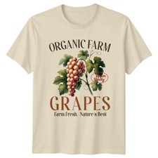 Retro Organic Farm Grapes Farm Fresh Nature's Best T-Shirt -a
