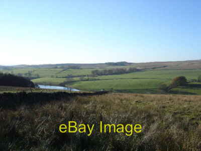 Photo 6x4 Winterburn Reservoir and grazing sheep Fleets  c2005