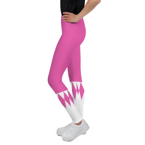 Fighter Pink Halloween Costume Leggings Teen Pants Cute Holiday Youth Clothing - Picture 4 of 29