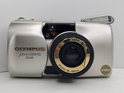 As-is] Olympus μ mju Zoom 105 DELUXE 35mm Film Camera FOR PARTS OR