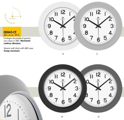 JUSTAMINUTE Orologio Da Parete Con Movimento Continuo In Colori