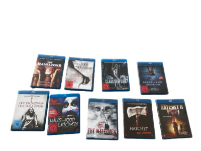 Blu Ray Bundle FSK 18 Hatchet1 & 2 Watermen Haus der 1000 Leichen Der Exorzismus