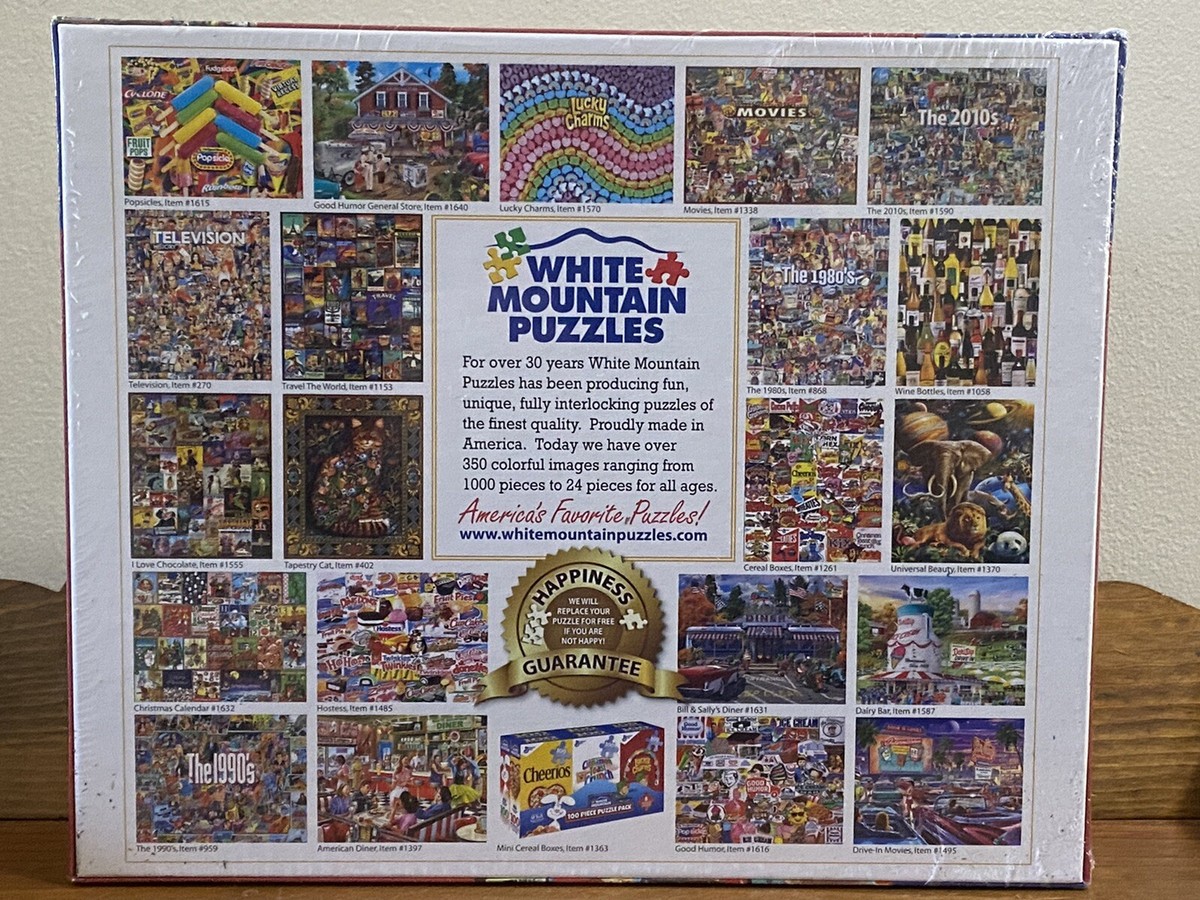 State Plates Jigsaw Puzzle - 500 Piece License Plate Collection White Mountain