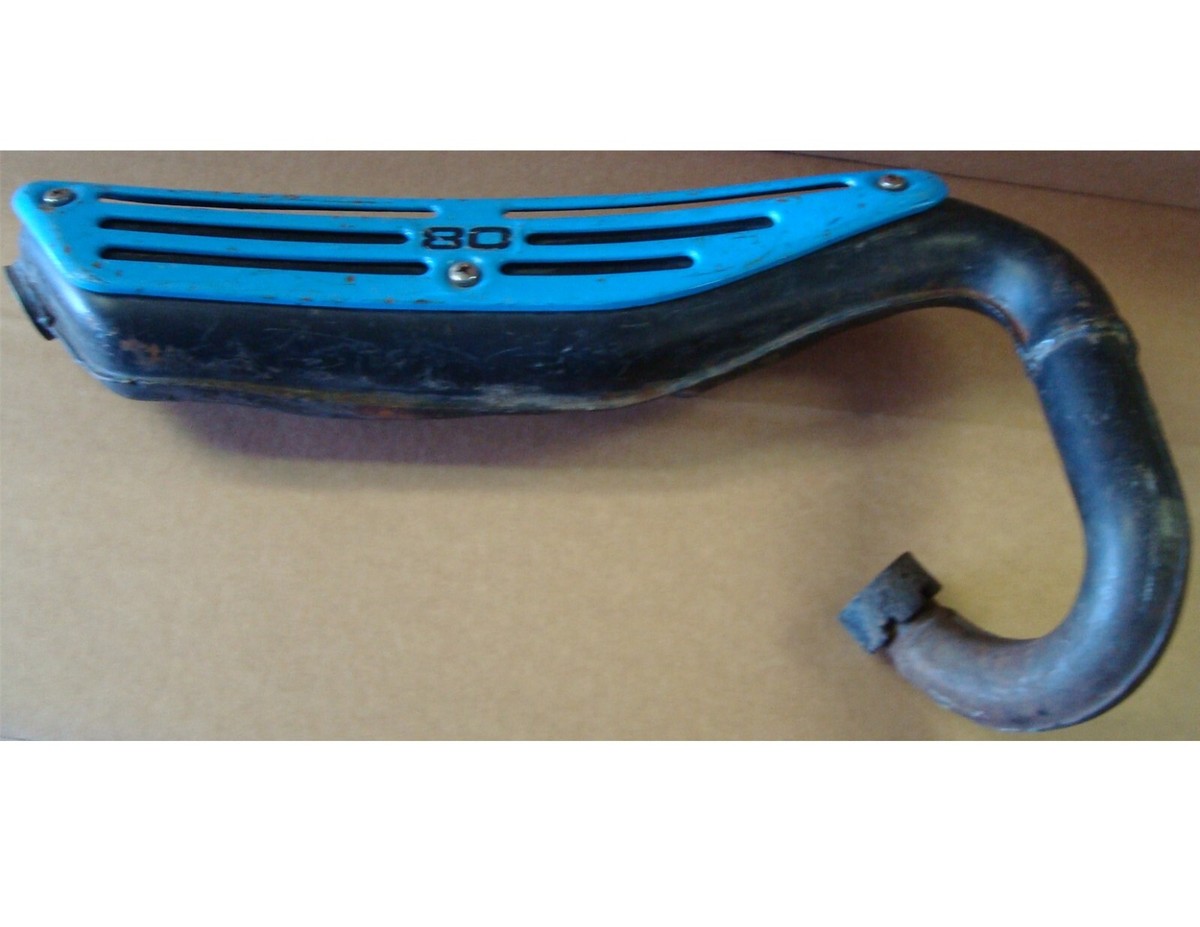 Yamaha DT GT80 - LEFT EXHAUST PIPE ASSEMBLY - 1978 79 80 81 +?-