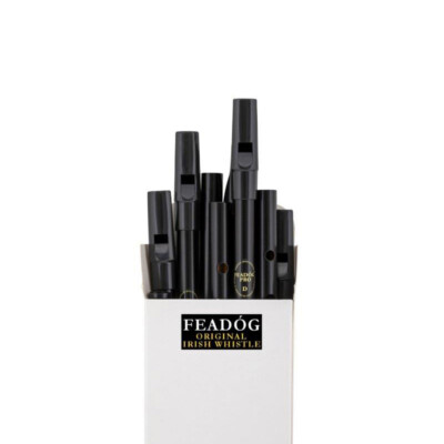 Feadog Black PRO D Whistles - BOX OF 10
