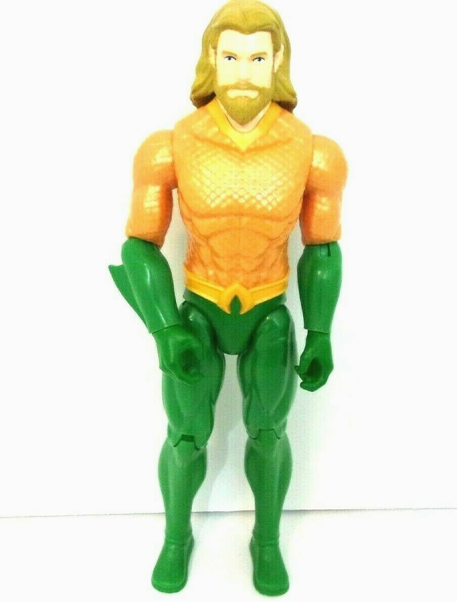 DC Universe Comics Aqua Man Toy Boys Action Figure 12 In Yellow Green No Weapons