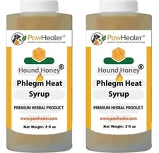 Dog Cough Remedy-HHoney:Phlegm Heat-2PAK- 5 fl oz Herbal Suppressant for Trachea