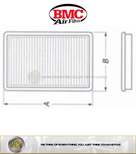FILTRO ARIA SPORTIVO PER VOLVO S 40 II 2.4 2004 2005 2006 2007 2008 BMC LAVABILE - Imagen 2 de 2