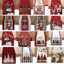Christmas Table Runner with Deco Xmas Snowman Table Runner Ready stock Malaysia.
