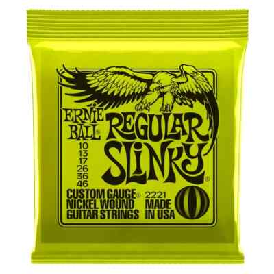 Ernie Ball 2221 Regular Slinky Electric String Set, 10-46