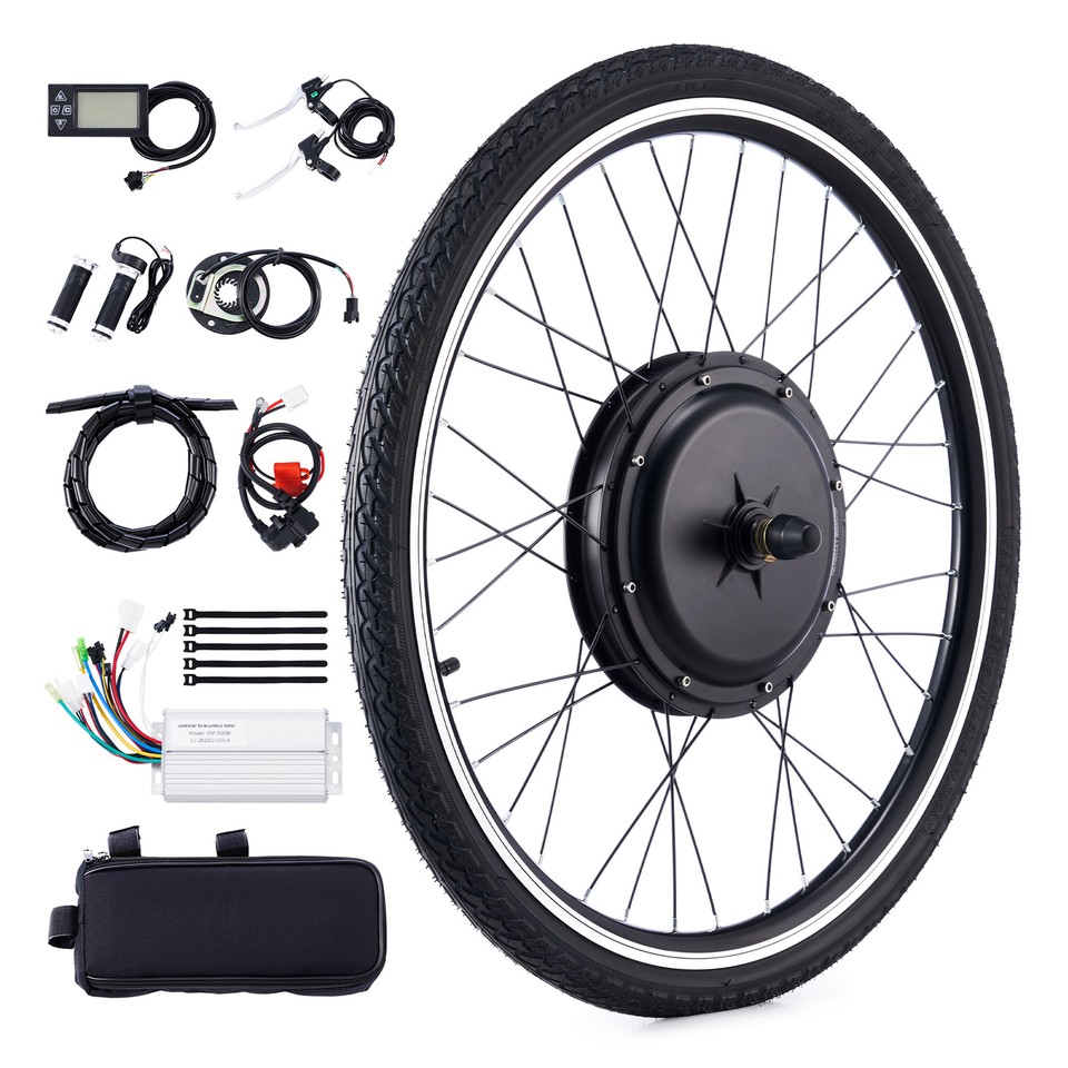 1000W/1500W Electric Bicycle Front/Rear Wheel Tire EBike Conversion