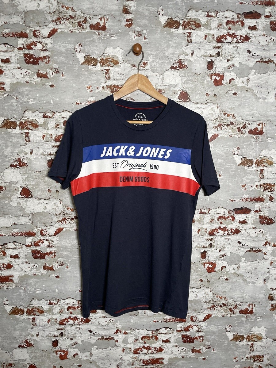 Jack & Jones Men's Logo T-Shirt - 100% Organic Cotton, Standard Fit, Crew Neck, Short Sleeve - View #7