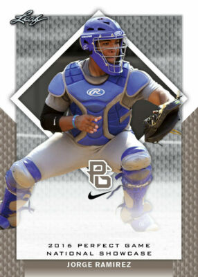 JORGE RAMIREZ 2016 LEAF ''PERFECT GAME'' SHOWCASE NIKE ALL-AMERICAN ROOKIE CARD!