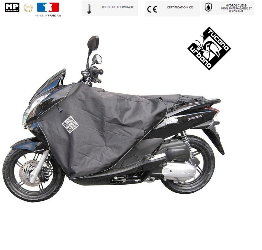 Tablier imperméable Tucano R082 pour Honda PCX125 doté du système gonflable anti-flottement