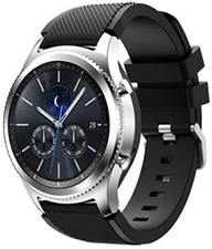 Samsung Galaxy Gear S3 classic 46mm Stainless Steel Case Black Leather Band  (T-Mobile) - SM-R775TZSATMB for sale online | eBay