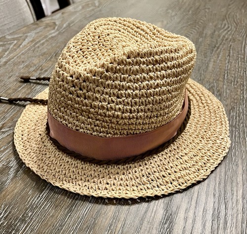 Vintage Tommy Hilfiger Straw Fedora Hat - Picture 6 of 8
