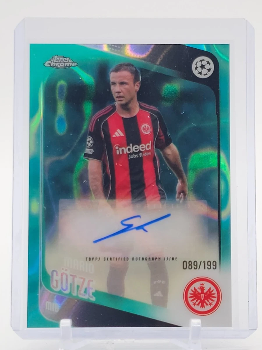 マリオ・ゲッツェ選手のサイン入りハガキ 2016 EURO PANINI PRIZM