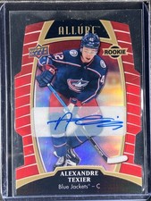 Texier, Alexandre - 2019-20 Upper Deck Allure - Rookie-Red Rainbow Auto-325/349