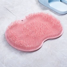Shower Foot Back Scrubber Massage Pad Body Bath Soft Brush Mat Cleaning Bath
