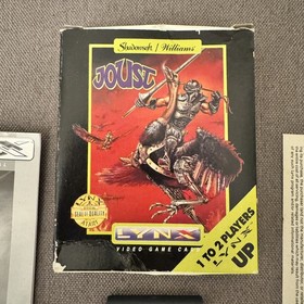 Atari Lynx - Joust - Cartridge, box & Manual - Complete. Damaged box