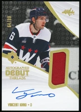 2023 Ultimate Vincent Iorio Debut Threads Jersey Auto /99 #ADT-VI Capitals
